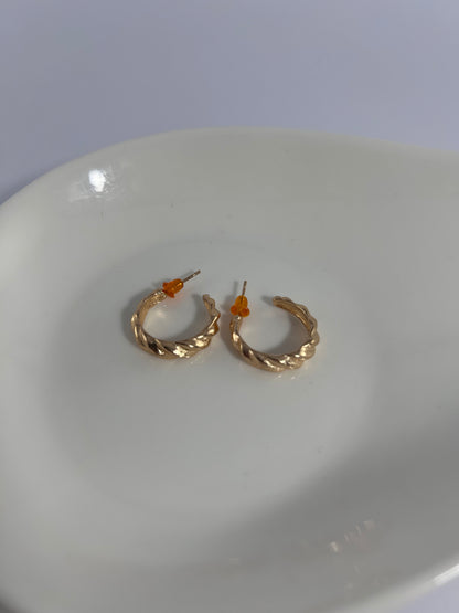 Set x2 aros Texturados Finos