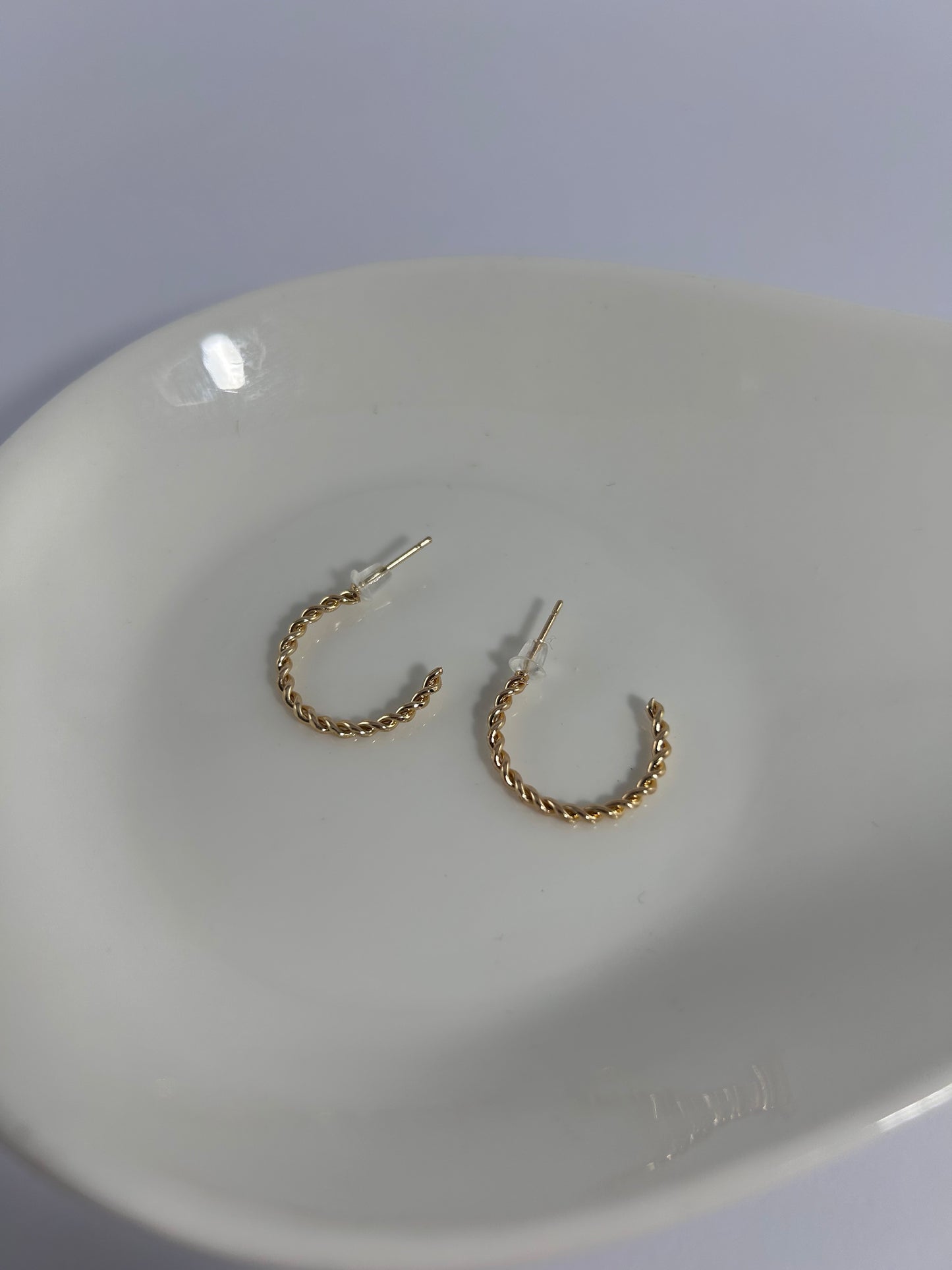 Set x2 aros Texturados Finos